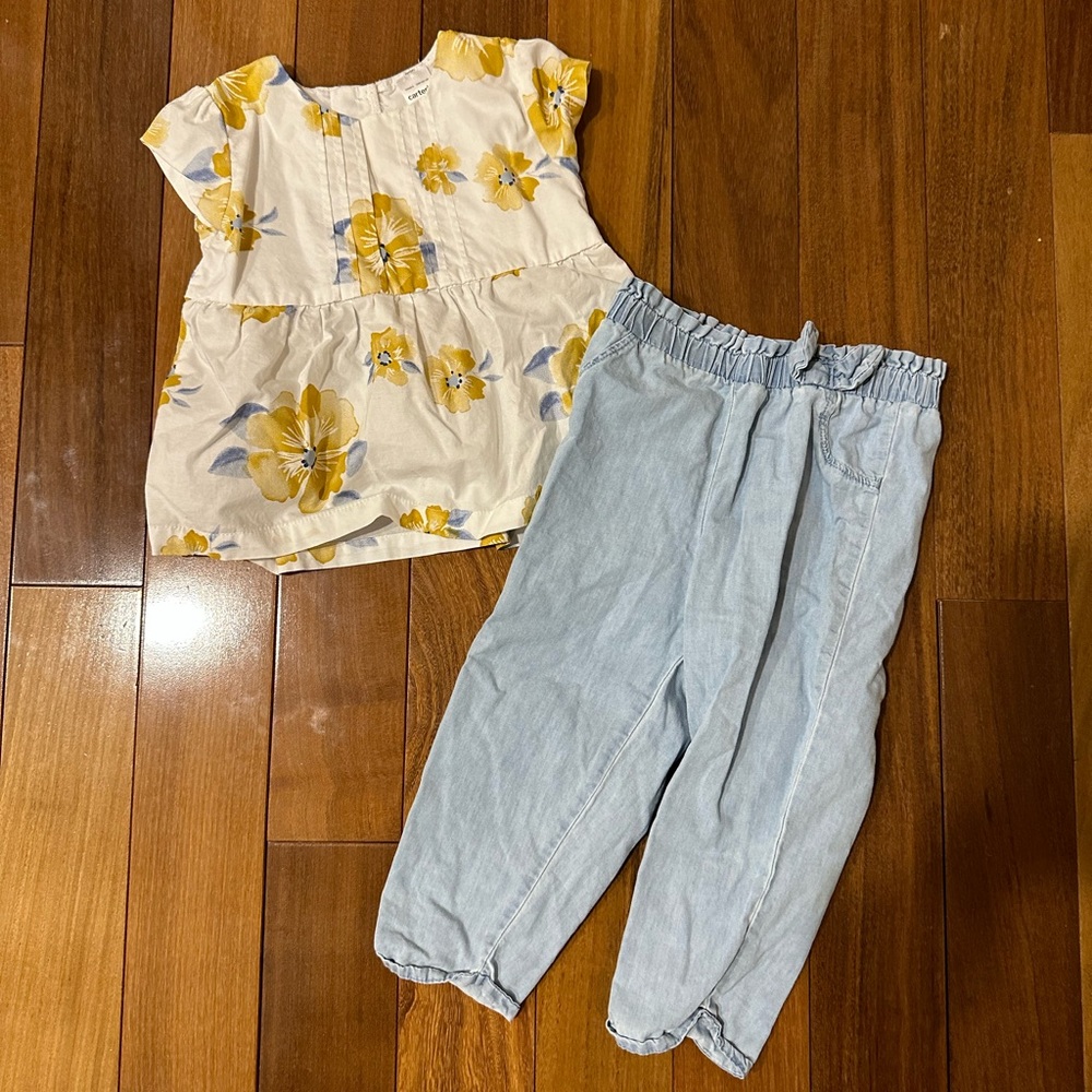 Baby girl 2 piece set size 18 months